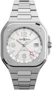 Bell & Ross Herrklocka BR05G-SI-ST-SST Br 05 Vit/Stål