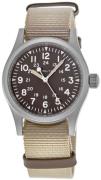 Hamilton Herrklocka H69439901 Khaki Field Brun/Textil Ø38 mm