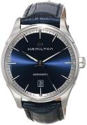 Hamilton Herrklocka H32475640 American Classic Jazzmaster Blå/Läder