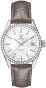 TAG Heuer Damklocka WBK2316.FC8258 Carrera Lady Vit/Läder Ø36 mm