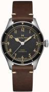 Hamilton Herrklocka H76719530 Khaki Aviation Svart/Läder Ø43 mm