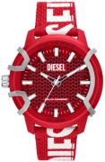 Diesel Herrklocka DZ4620 Griffed Röd/Textil Ø48 mm