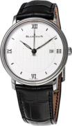 Blancpain Herrklocka 6651-1143-55B Villeret Silverfärgad/Läder Ø40