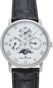 Blancpain Herrklocka 6656-1127-55B Villeret Vit/Läder Ø40 mm