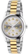 Gucci Damklocka YA1264189 G-Timeless Silverfärgad/18 karat gult guld