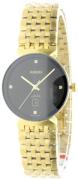 Rado Damklocka R48915703 Florence Svart/Gulguldtonat stål Ø38 mm