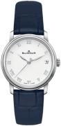 Blancpain Damklocka 6127-1127-55 Villeret Vit/Läder Ø33.2 mm