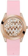 Guess Damklocka GW0109L2 Roséguldstonad/Gummi Ø39 mm