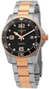 Longines Herrklocka L3.781.3.58.7 Hydroconquest Svart/Roséguldstonat