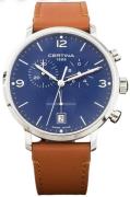 Certina Herrklocka C035.417.16.047.00 DS Caimano Blå/Läder Ø42 mm