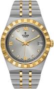 Tudor Damklocka M28403-0002 Royal Silverfärgad/18 karat gult guld