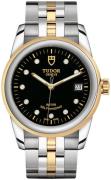 Tudor M55003-0008 Glamour Date Svart/Gulguldtonat stål Ø36 mm