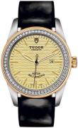 Tudor Damklocka M53023-0046 Glamour Date Gulguldstonad/Läder Ø31 mm