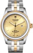 Tudor Damklocka M53003-0005 Glamour Date Gulguldstonad/Gulguldtonat