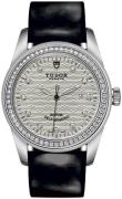 Tudor Damklocka M53020-0055 Glamour Date Silverfärgad/Läder Ø31 mm