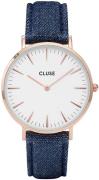 Cluse Damklocka CL18025 La Boheme Vit/Läder Ø38 mm