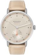 Nomos Glashütte N-1107 Metro Beige/Läder Ø38.5 mm