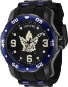 Invicta Herrklocka 42648 NHL Svart/Stål Ø48 mm