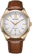 Citizen Herrklocka AW1753-10A Eco Drive Silverfärgad/Läder Ø41 mm