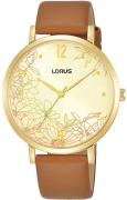 Lorus Damklocka RG296TX9 Ladies Guldtonad/Läder Ø36 mm