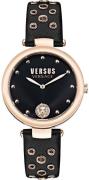 Versus by Versace Damklocka VSP1G0321 Los Feliz Svart/Läder Ø34 mm