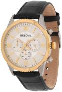 Bulova Herrklocka 98A218 Classic Vit/Läder Ø42.5 mm