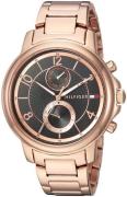 Tommy Hilfiger Damklocka 1781820 Svart/Roséguldstonat stål Ø39 mm