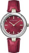 Versace Damklocka VE2J00321 Lady Röd/Läder Ø38 mm