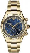 Versace Herrklocka VEV700619 Chrono Classic Blå/Gulguldtonat stål