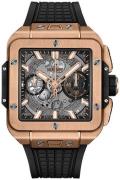 Hublot Herrklocka 821.OX.0180.RX Big Bang 42mm Silverfärgad/Gummi