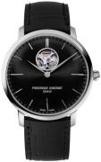 Frederique Constant Herrklocka FC-312B4S6 Slimline Svart/Läder Ø40