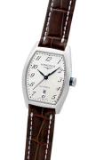 Longines Damklocka L2.142.4.73.4 Evidenza Silverfärgad/Läder Ø26 mm