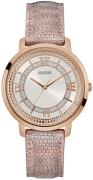 Guess Damklocka W0934L5 Silverfärgad/Läder Ø40 mm