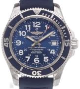 Breitling Herrklocka A17365D11C1S1 Superocean Ii 42 Blå/Gummi Ø42 mm