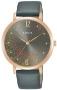 Lorus Damklocka RG294TX9 Grå/Läder Ø36 mm