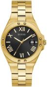 Guess Herrklocka GW0276G2 Perspective Svart/Gulguldtonat stål Ø41 mm