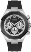 Guess Herrklocka GW0583G1 Empire Svart/Gummi Ø47 mm