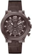 Guess Herrklocka GW0492G2 Edge Brun/Gummi Ø46 mm