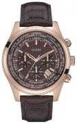 Guess Herrklocka W0500G3 Pursuit Brun/Läder Ø46 mm