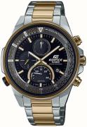 Casio Herrklocka EFS-S590SG-1AVUEF Edifice Svart/Gulguldtonat stål