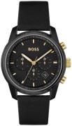 Hugo Boss Herrklocka 1514003 Trace Svart/Läder Ø44 mm