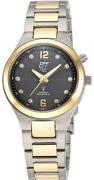 ETT Eco Tech Time Damklocka ELT-11470-24M Everest Svart/Guldtonat