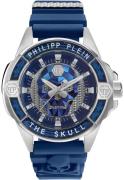 Philipp Plein Herrklocka PWAAA1722 The Skull Blå/Gummi Ø44 mm