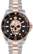 Philipp Plein Herrklocka PWOAA0822 The Skull Svart/Stål Ø44 mm