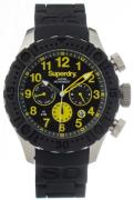 Superdry Herrklocka SYG142B Classic Svart/Gummi Ø47 mm