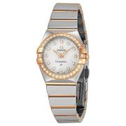 Omega Damklocka 123.25.24.60.55.006 Constellation Quartz 24mm Vit/18