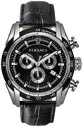 Versace Herrklocka VEDB00118 V Ray Chrono Svart/Läder Ø44 mm