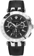 Versace Herrklocka VERQ00520 V Race Set Svart/Läder Ø42 mm