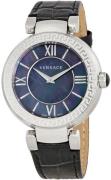 Versace Damklocka VNC180017 Leda Lady Grå/Läder Ø37 mm