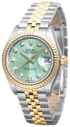 Rolex Damklocka 279173-0015 Lady-Datejust 28 Grön/18 karat gult guld